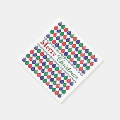 Bauble Pattern Kerstmis Servet (Hoek)