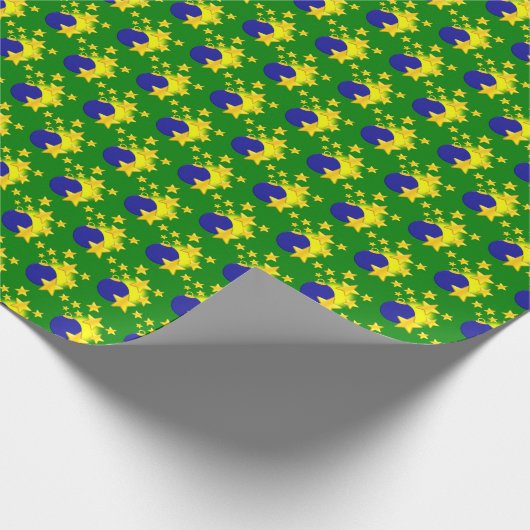 Bauble Stars Kerstmis Cadeaupapier (Hoek)