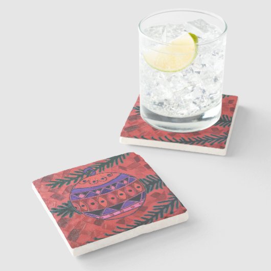 Bauble Stenen Onderzetter (Zijkant)