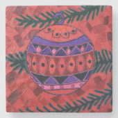 Bauble Stenen Onderzetter (Voorkant)