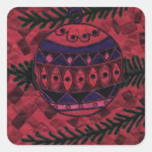 Bauble Vierkante Sticker (Voorkant)