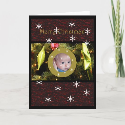 Bauble Window Christmas Kaart (Voorkant)