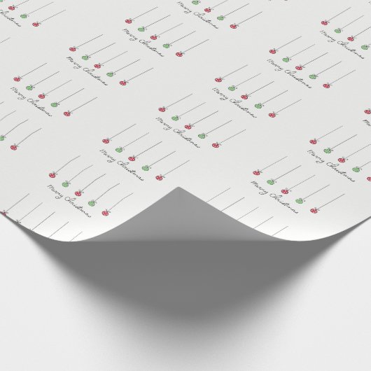 Bauble Wrapping Paper Cadeaupapier (Hoek)