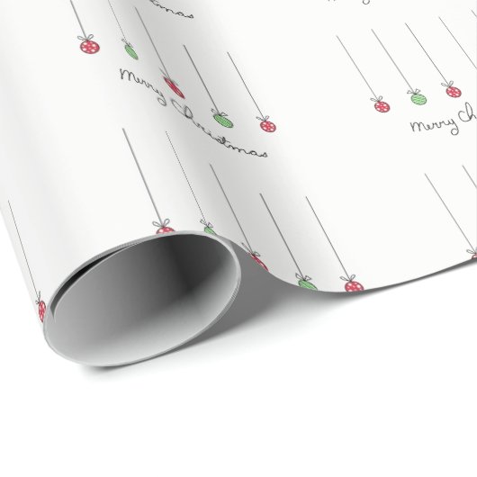 Bauble Wrapping Paper Cadeaupapier (Rol Hoek)