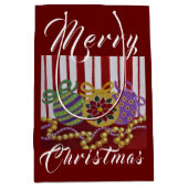 Baubles and Beads Custom Gift Bag - Klein, Glanzen Medium Cadeauzakje (Voorkant)