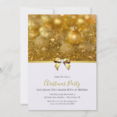 Baubles & Angel Hair, Ribbon & Jewel Bow Christmas Kaart (Voorkant)