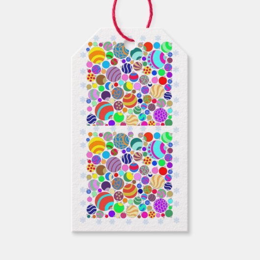 Baubles Cadeaulabel (Voorkant)