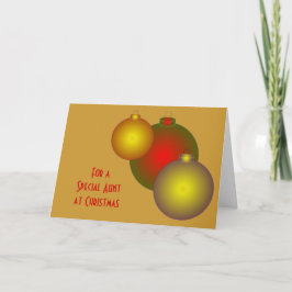 Baubles Design gepersonaliseerde kerst Kaart