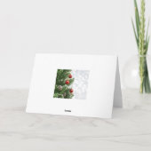 Baubles, fir. cones German Kerstfeestay Card Feestdagen Kaart (Achterkant)