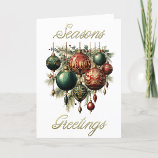 Baubles Kerst Kaart