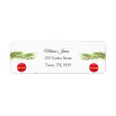  Baubles kerstboom Festive Wedding Etiket (Voorkant)