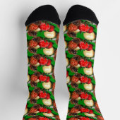 Baubles & Pine Cones Christmas Sokken (Top)