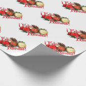 Baubles & Pine Cones - Feliz Navidad Cadeaupapier (Hoek)