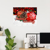 Baubles & Pine Cones Poster (Thuiskantoor)