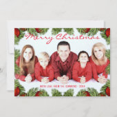 Baubles Pine-kerstfeestdag fotokaart Feestdagenkaart (Voorkant)