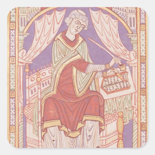 Baudemond Writing Vierkante Sticker (Voorkant)