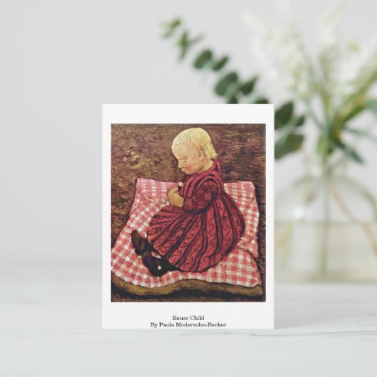 Bauer Child door Paula Modersohn-Becker Briefkaart (Staand voorkant)