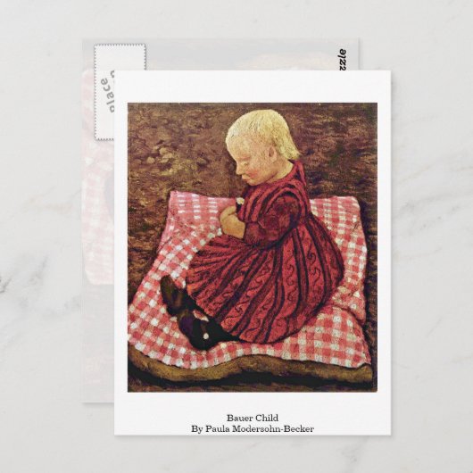 Bauer Child door Paula Modersohn-Becker Briefkaart (Voorkant / Achterkant)