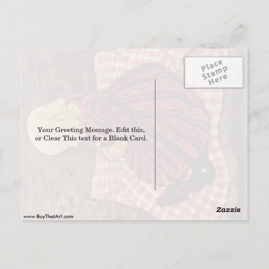 Bauer Child door Paula Modersohn-Becker Briefkaart (Achterkant)