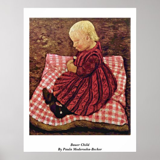 Bauer Child door Paula Modersohn-Becker Poster (Voorkant)