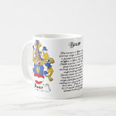 Bauer Family Crest op een mok (Voorkant links)