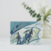 Bauer mit Pferdeschlitten | Ernst Ludwig Kirchner Briefkaart (Staand voorkant)