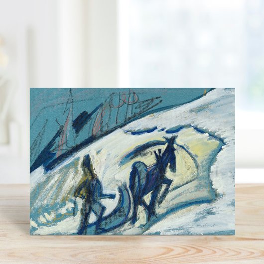 Bauer mit Pferdeschlitten | Ernst Ludwig Kirchner Kaart