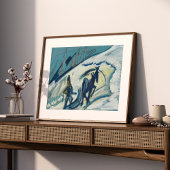 Bauer mit Pferdeschlitten | Ernst Ludwig Kirchner Poster