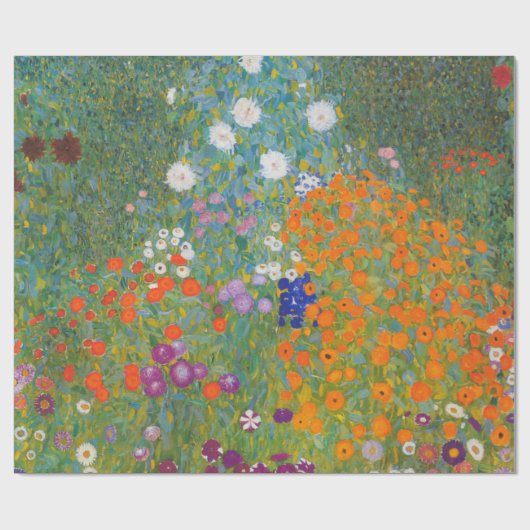 Bauerngarten - Gustav Klimt Cadeaupapier (Vlak)