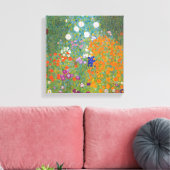 Bauerngarten - Gustav Klimt Canvas Afdruk (Insitu (Woonkamer))