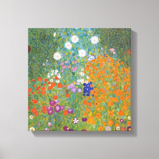 Bauerngarten - Gustav Klimt Canvas Afdruk (Voorkant)