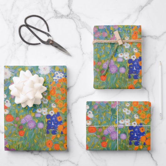 Bauerngarten - Gustav Klimt Inpakpapier Vel (Voorkant)