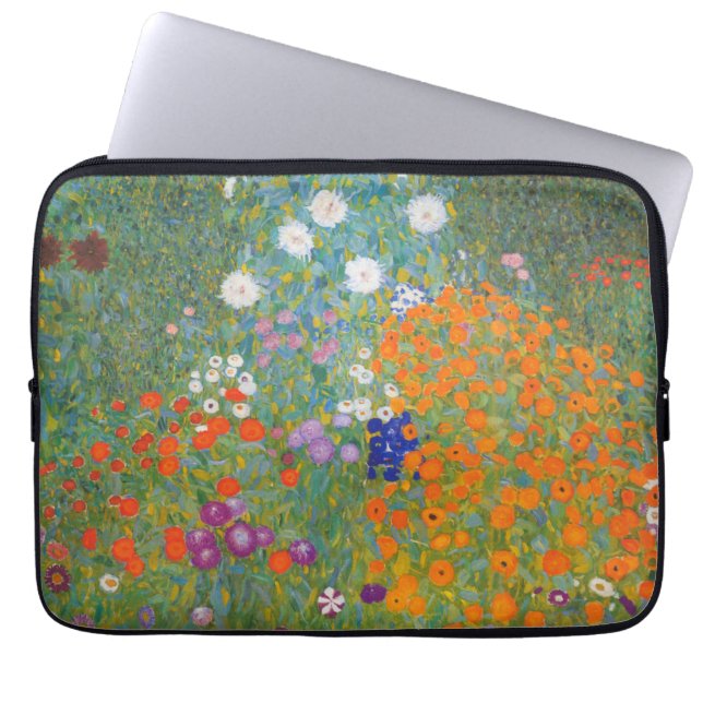 Bauerngarten - Gustav Klimt Laptop Sleeve (Voorkant)