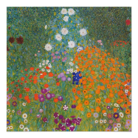 Bauerngarten - Gustav Klimt Perfect Poster (Voorkant)