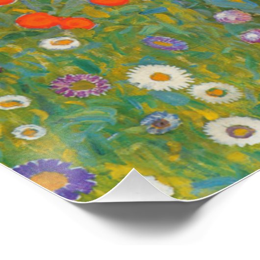 Bauerngarten - Gustav Klimt Perfect Poster (Hoek)