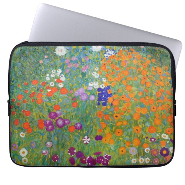 Bauerngarten Landschap Gustav Klimt Laptop Sleeve (Voorkant)