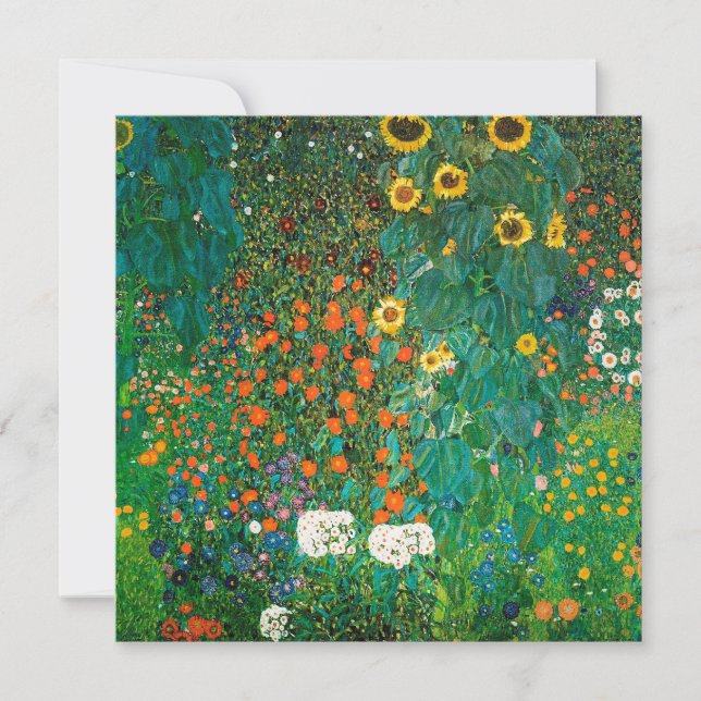 Bauerngarten mit Sonnenblumen door Gustav Klimt 19 (Voorkant)