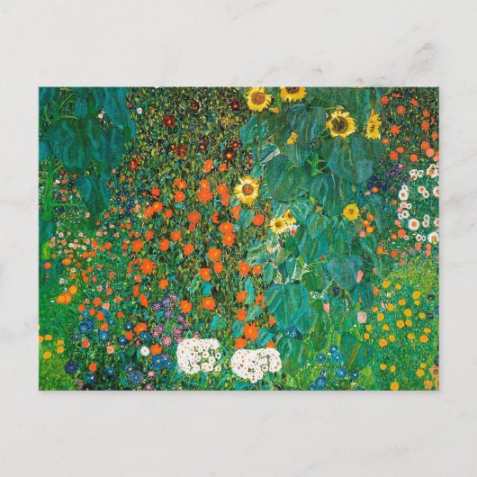 Bauerngarten mit Sonnenblumen door Gustav Klimt 19 Briefkaart (Voorkant)