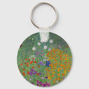 Bauerngarten, Olie Schilderij, Gustav Klimt Sleutelhanger