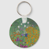 Bauerngarten, Olie Schilderij, Gustav Klimt Sleutelhanger (Achterkant)