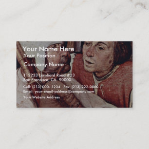 Bauerntanzgässchen Detail door Bruegel D. Ä. Pie Visitekaartje