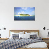 Baughagello-eiland, Zuid-Huvadhoo-atol, Canvas Afdruk (Insitu (Slaapkamer))