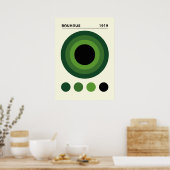 Bauhaus 1919 Concentrische Cirkels Kunst, huisdeco Poster (Keuken)