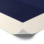 Bauhaus 1923 | Retrodesign | Blauwe schelpen Poster (Hoek)