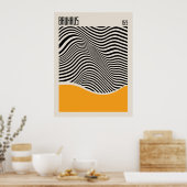 Bauhaus 1923 | Retrodesign | Geel Poster (Keuken)