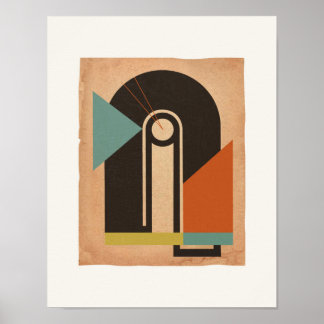 Bauhaus Abstract #2 Poster