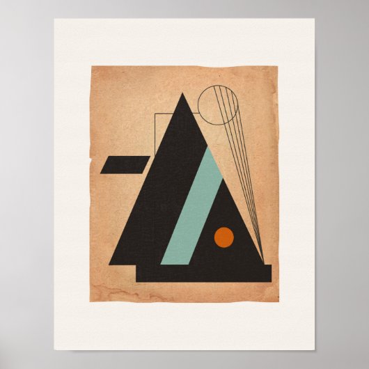 Bauhaus Abstract #3 Poster (Voorkant)