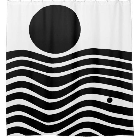 Bauhaus Abstract Douchegordijn (Voorkant)