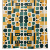 Bauhaus Abstract patroon Douchegordijn (Voorkant)