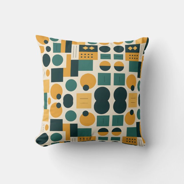 Bauhaus Abstract patroon Kussen (Voorkant)